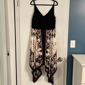 White House Black Market Scarf Print Dress